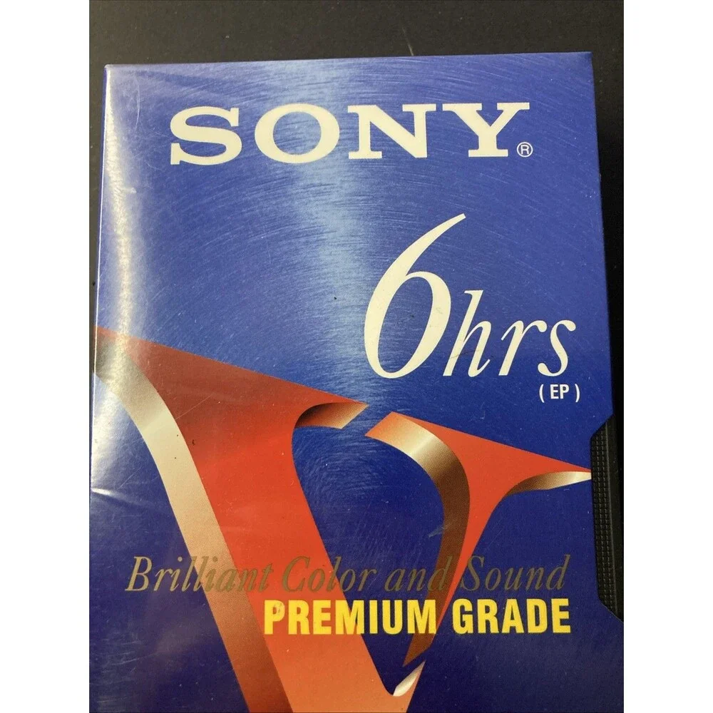 Sony T-120VF Blank VHS Video Tape Standard Grade 6 Hour NEW Sealed